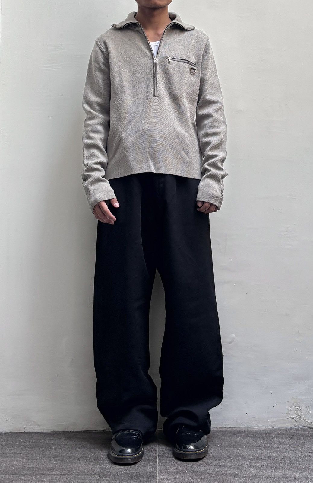 Prada FREE TAX! Halfzip Ribbed Knit Jacket Size US M / EU 48-50 / 2 - 1 Thumbnail