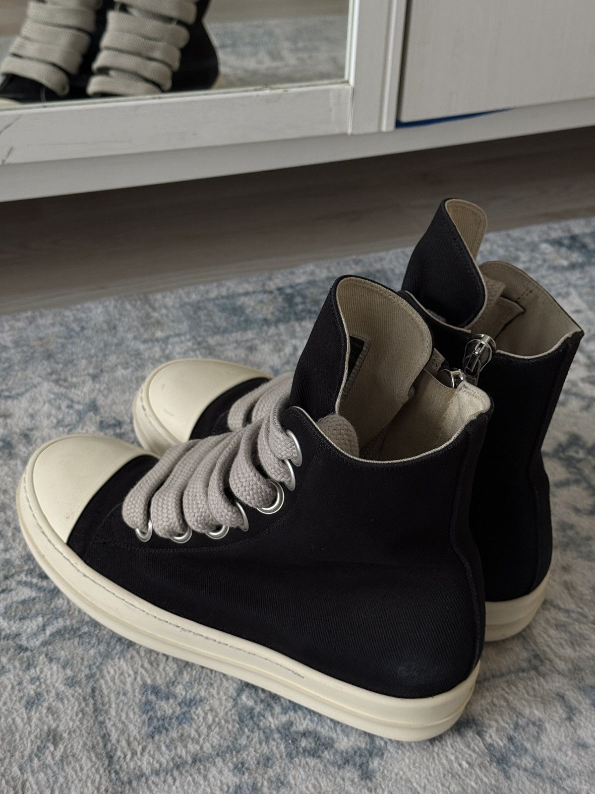 Rick Owens Drkshdw Rick Owens Jumbo Laces Size US 11 / EU 44 - 9 Thumbnail