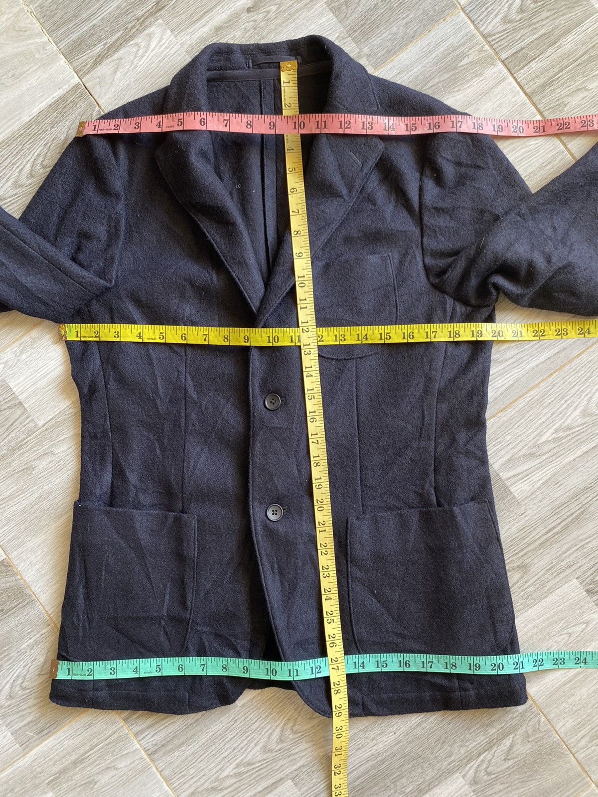 Japanese Brand × Uniqlo Uniqlo Wool Blazer Jacket Size US L / EU 52-54 / 3 - 13 Thumbnail