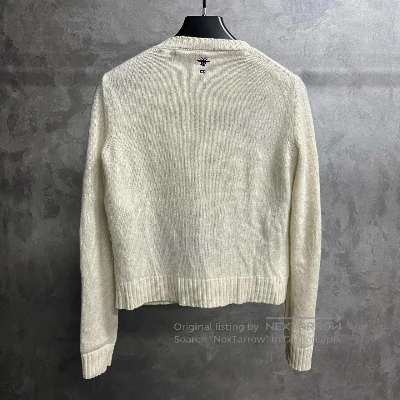 Dior Dior size 40 patterned jacquard round-neck knit sweater| Size L / US 10 / IT 46 - 4 Thumbnail