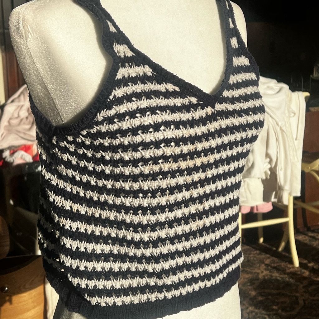 Other Navy and white striped knit Size M / US 6-8 / IT 42-44 - 2 Thumbnail