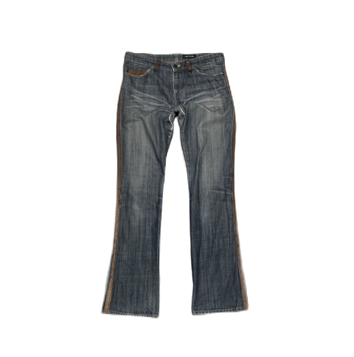 Image of Archival Clothing x Comme Ca Ism Vintage Flare Bootcut Jeans By Comme Ca Du Mode in Blue Denim (Siz