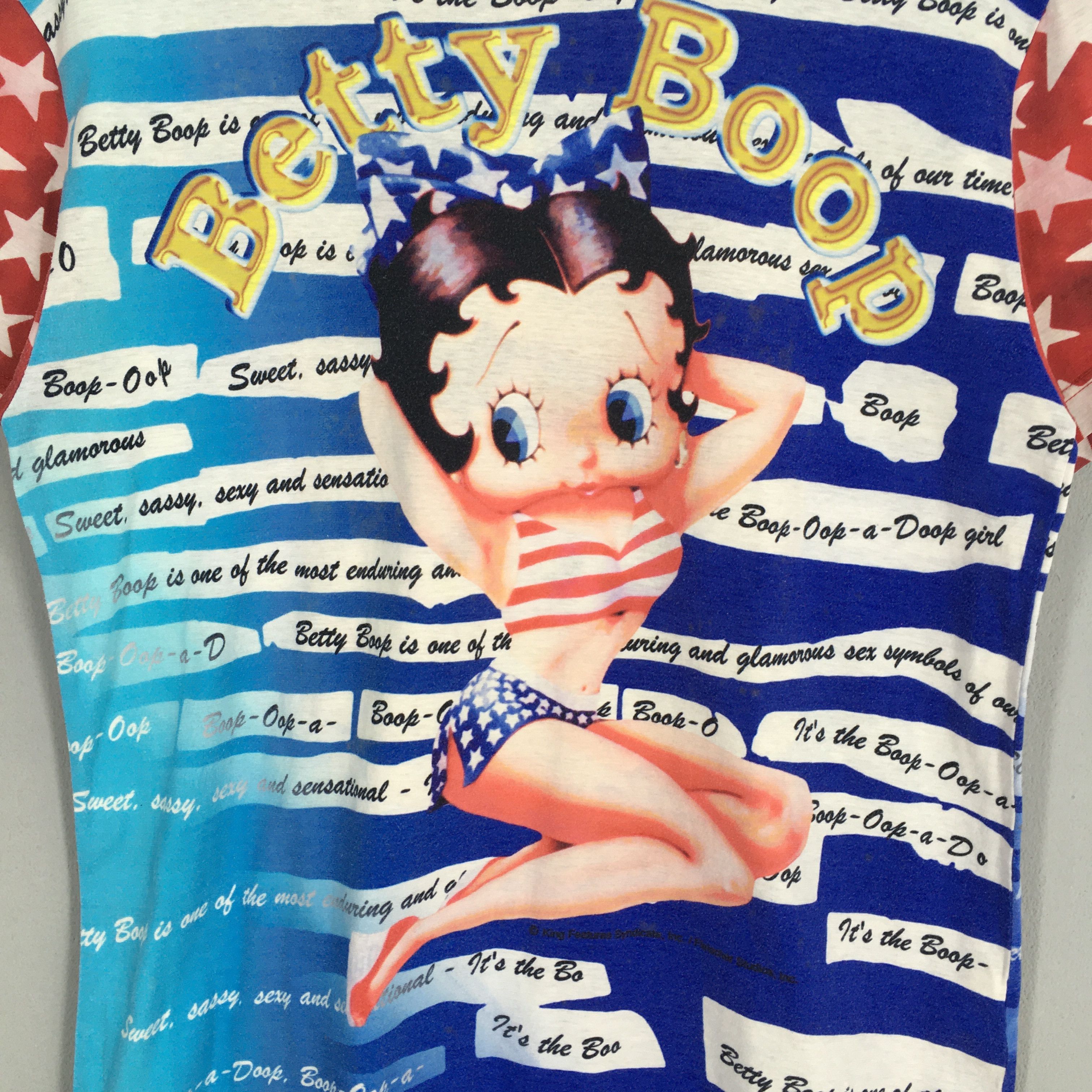 Cartoon Network × Vintage Vintage Betty Boop Sexy Women Blue T shirt Small Size US S / EU 44-46 / 1 - 5 Thumbnail