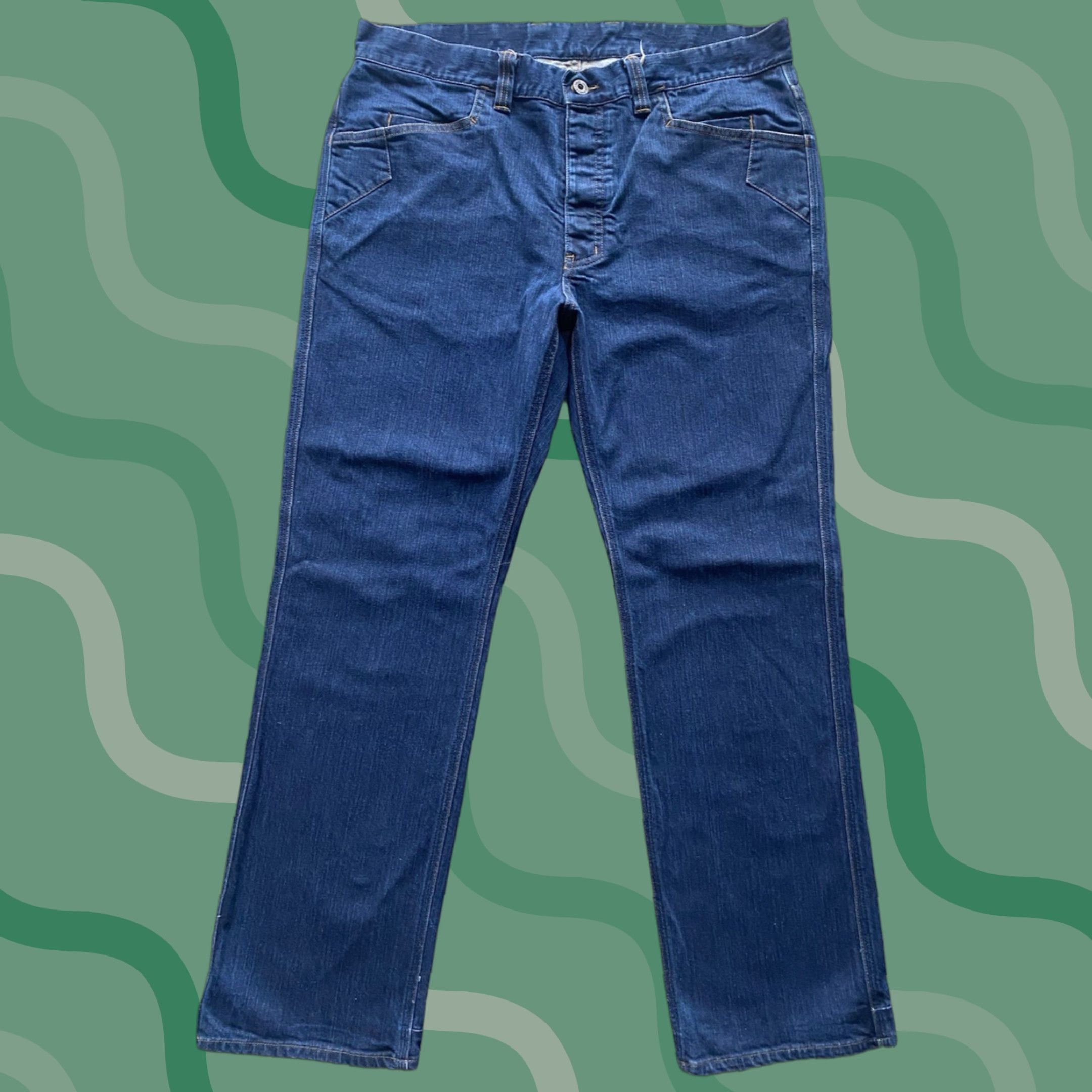 Vintage Triple Aught Design Jeans Men 36x30 Blue Made In USA Pants Jeans Mens 36 Blue USA 90s? Size US 36 / EU 52 - 1 Thumbnail