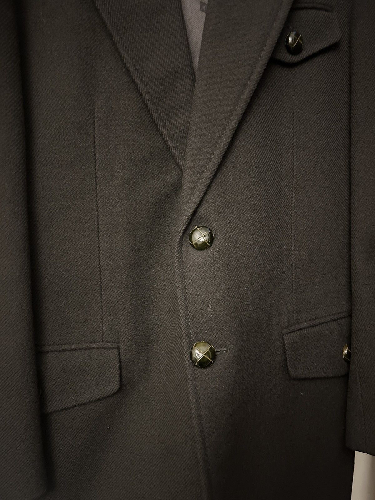 Louis Vuitton AW05 by Marc Jacobs Military Wool Blazer Size 36R - 3 Thumbnail