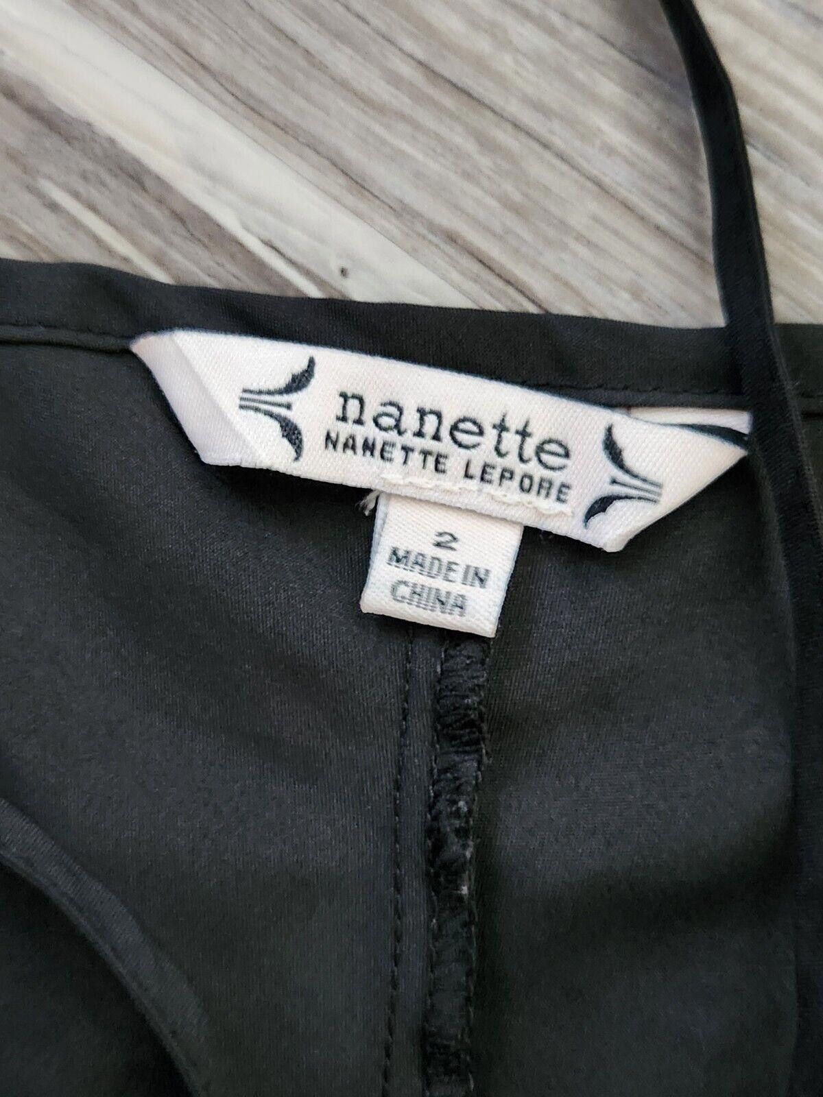 Designer Nanette Lepore Slip Size 2 Black Spaghetti Strap Size ONE SIZE - 3 Thumbnail