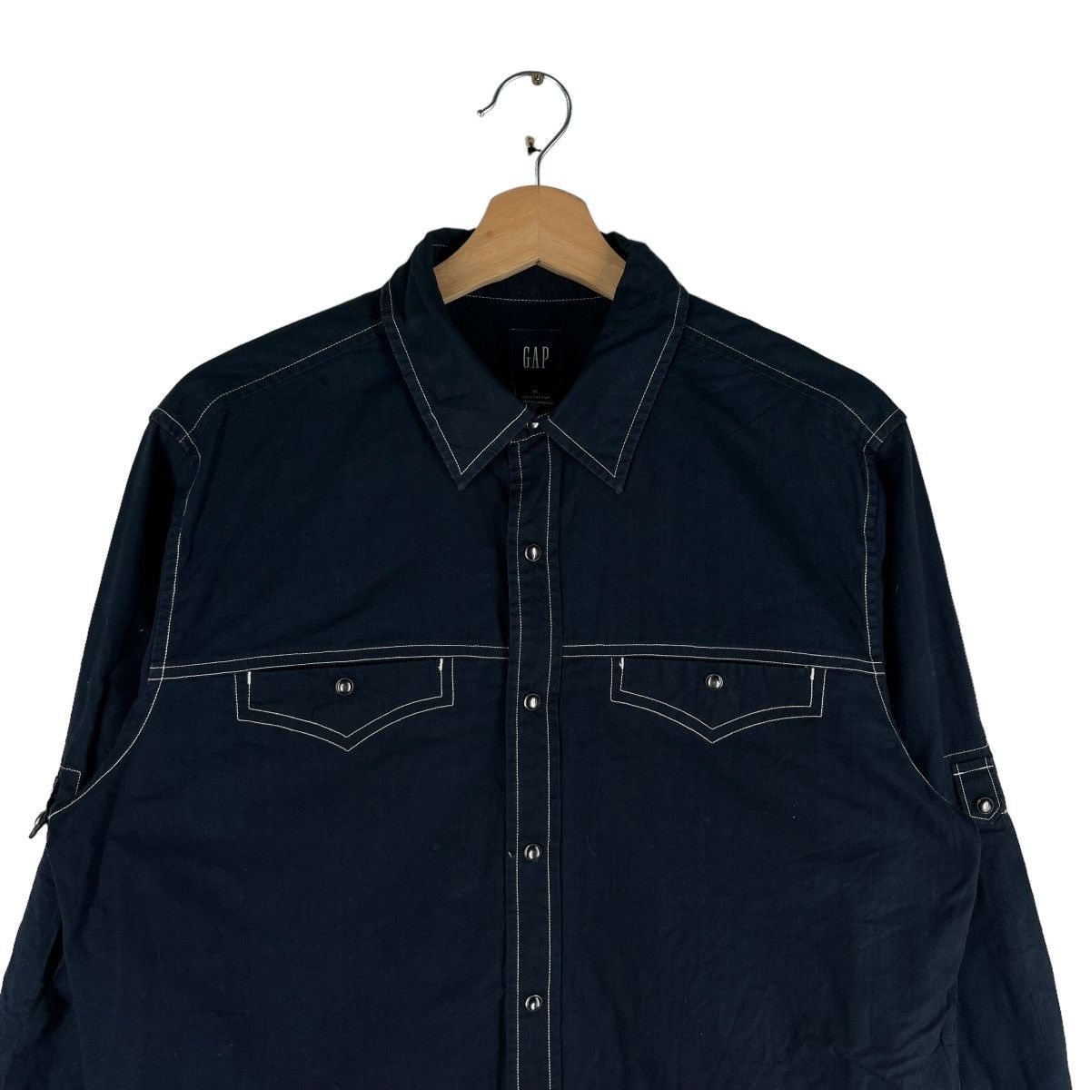 Japanese Brand 🔥VINTAGE WORK CHORE JACKET GAP DENIM ISSEY MIYAKE Size US M / EU 48-50 / 2 - 2 Thumbnail