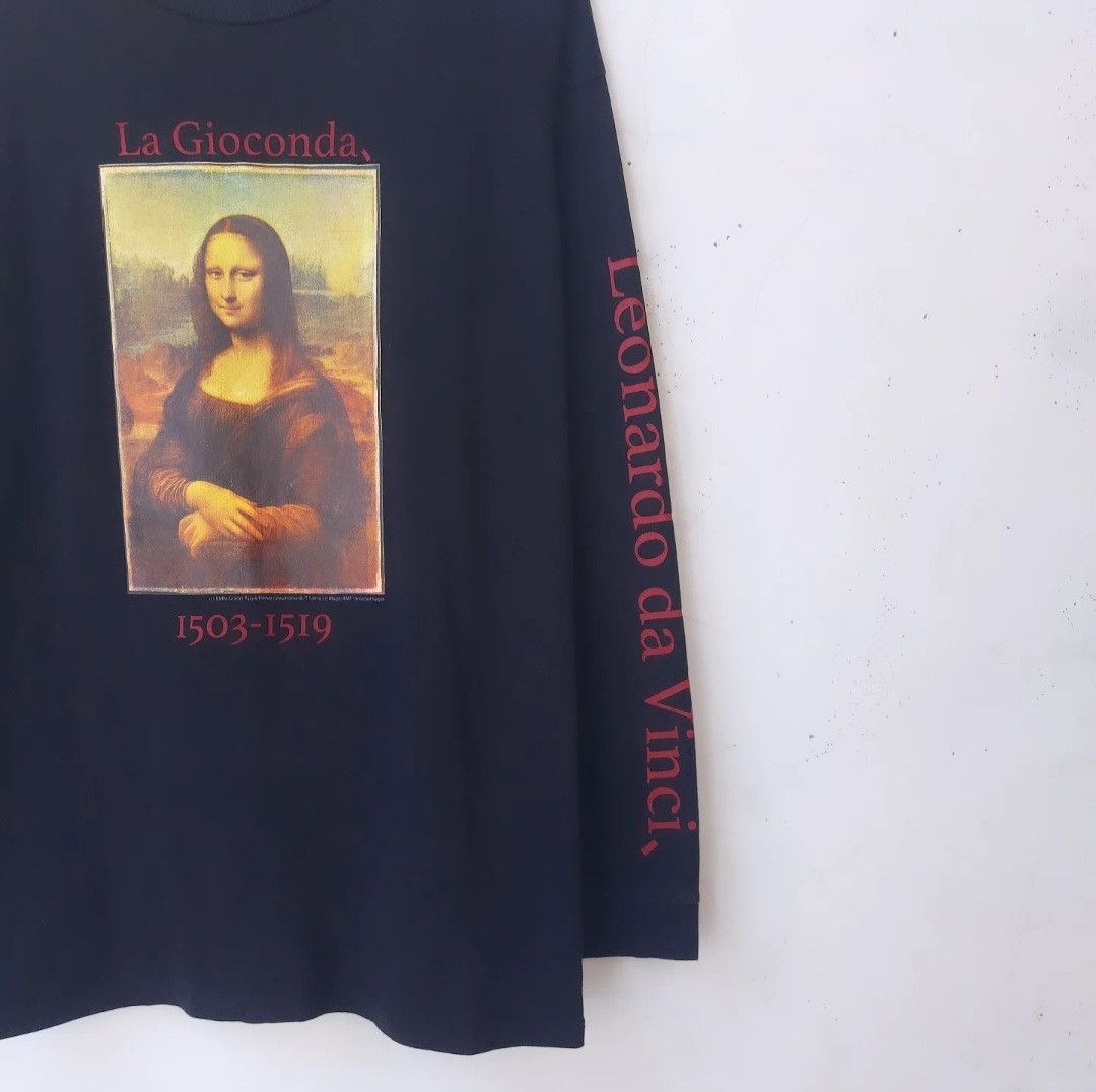 Other Time Flies Leonardo da Vinci 'Mona Lisa' Art Long Sleeve Size US XL / EU 56 / 4 - 4 Thumbnail