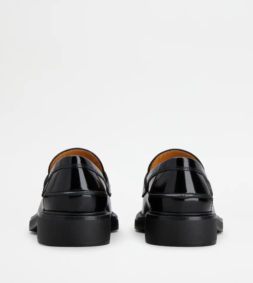 Tod's o1s22i1n1024 Leather Loafers in Black Size US 8 / IT 38 - 3 Thumbnail