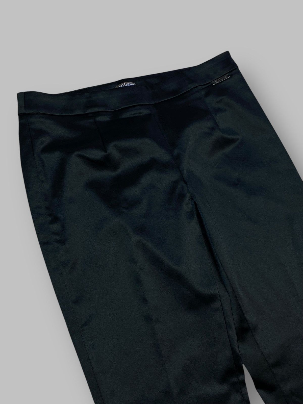 John Galliano Galliano Black Acetate Nylon Slim Pants Size 30" / US 8 / IT 44 - 7 Thumbnail