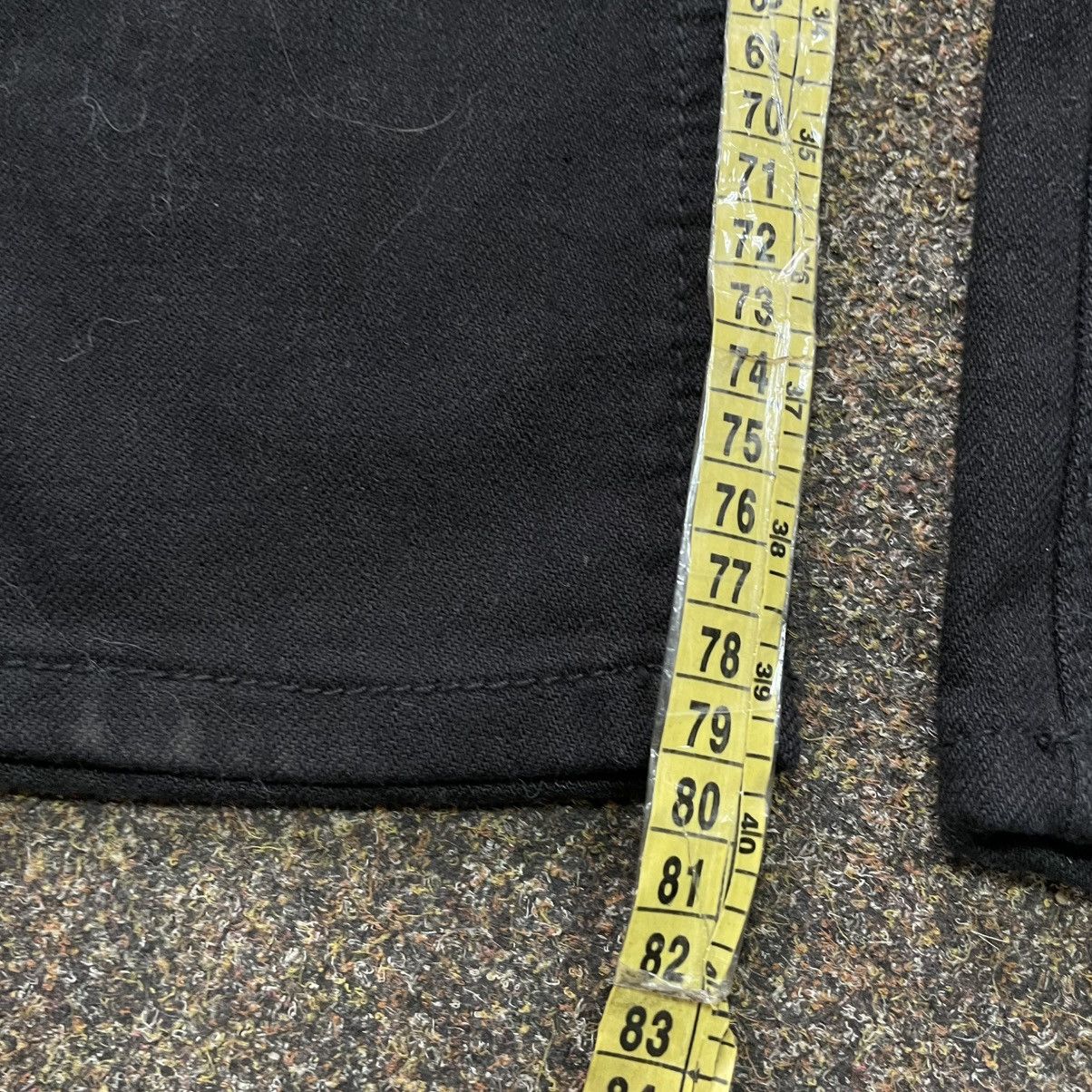 Vintage Y2K Distressed Bootcut Jeans Black Chains Skate Streetwear Size 36" / US 14 / IT 50 - 7 Thumbnail