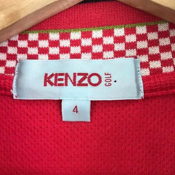 Kenzo Vtg 90’ KENZO GOLF PARIS Minimalist Red Sweatshirt Sweater Size US L / EU 52-54 / 3 - 5 Thumbnail