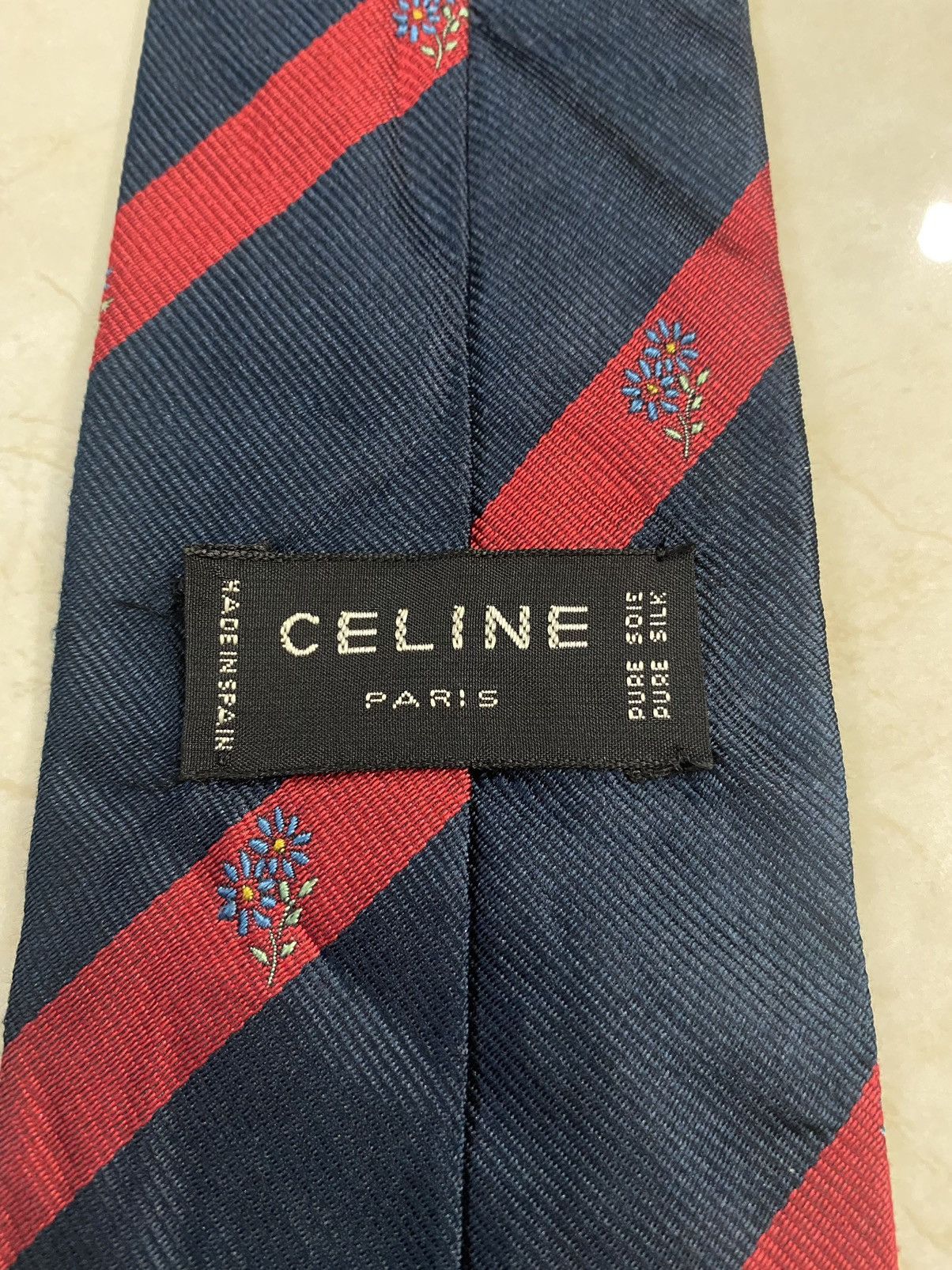 Celine ‼️VINTAGE CELINE Paris Necktie silk tie Size ONE SIZE - 5 Thumbnail