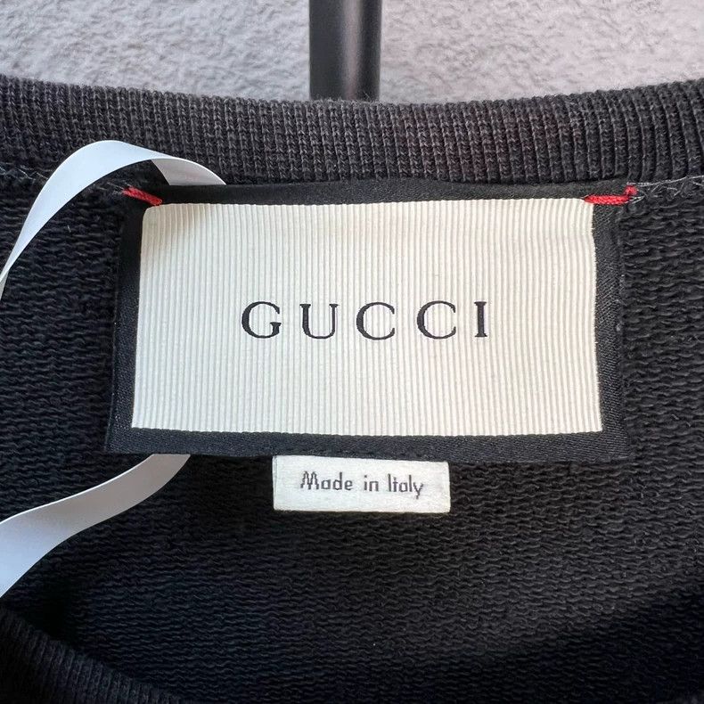 Gucci Gucci Black tiger head embroidered round-neck sweatshirt 25 Size US L / EU 52-54 / 3 - 3 Thumbnail
