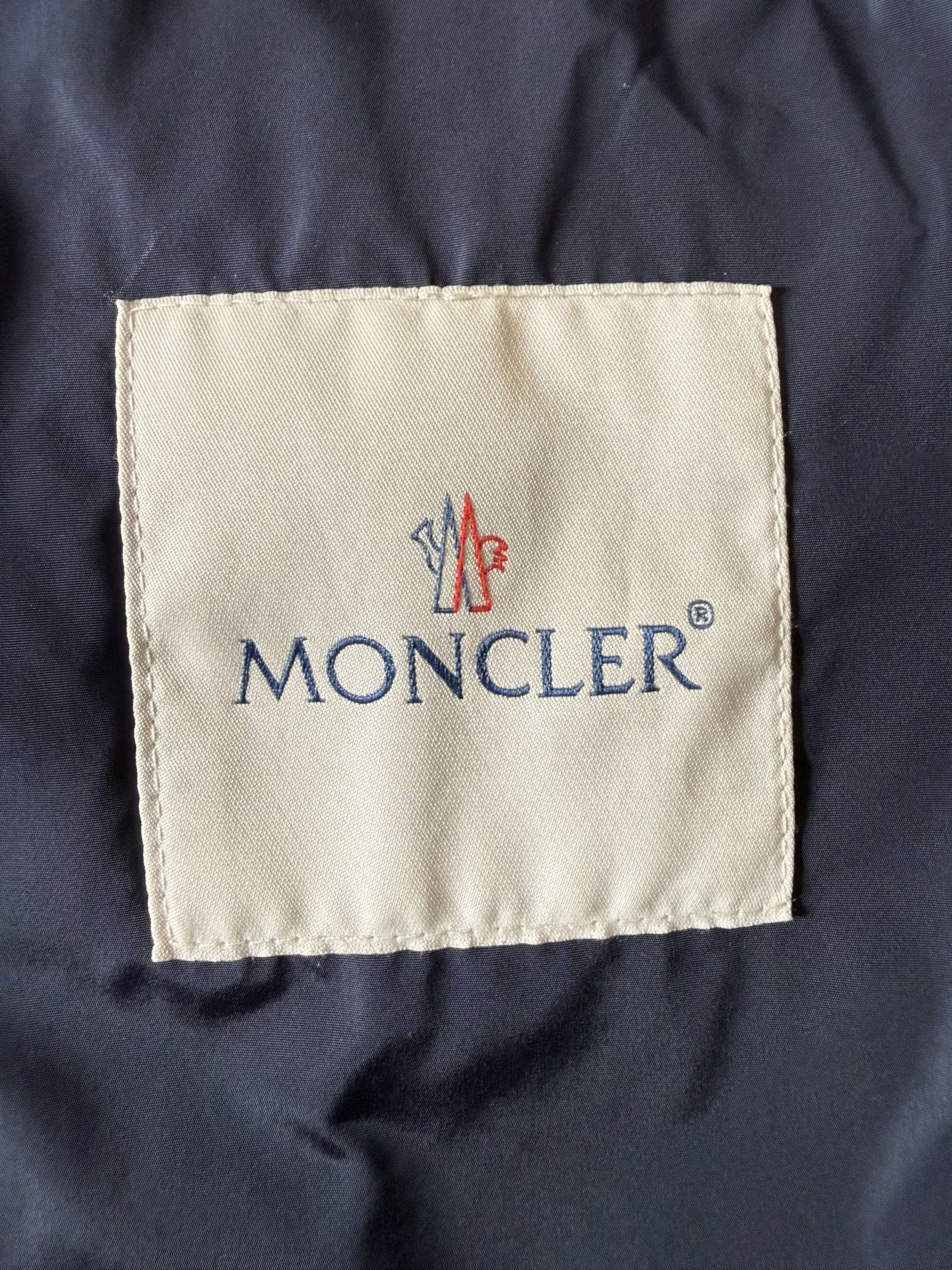 Moncler Moncler Anton Webbing-Trimmed Nylon Hooded Jacket, Navy Size US M / EU 48-50 / 2 - 3 Thumbnail