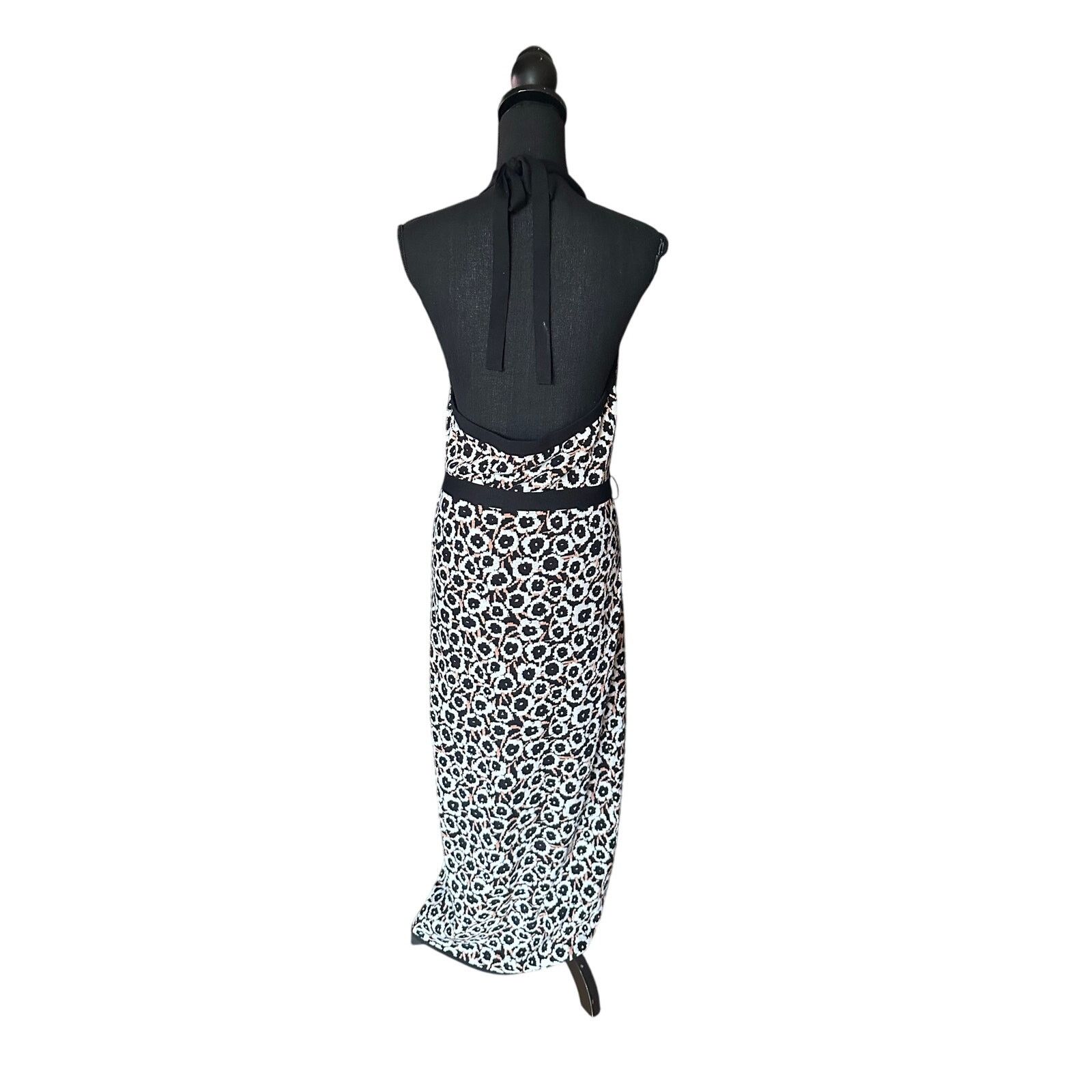 Diane von Furstenberg Diane von Furstenberg Target Halter Tie knit Midi Dress. Size L / US 10 / IT 46 - 5 Thumbnail