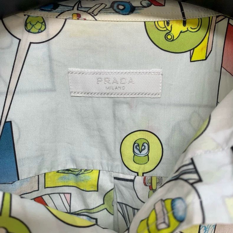 Prada Prada Cartoon printed short-sleeved shirt Size US XXL / EU 58 / 5 - 3 Thumbnail