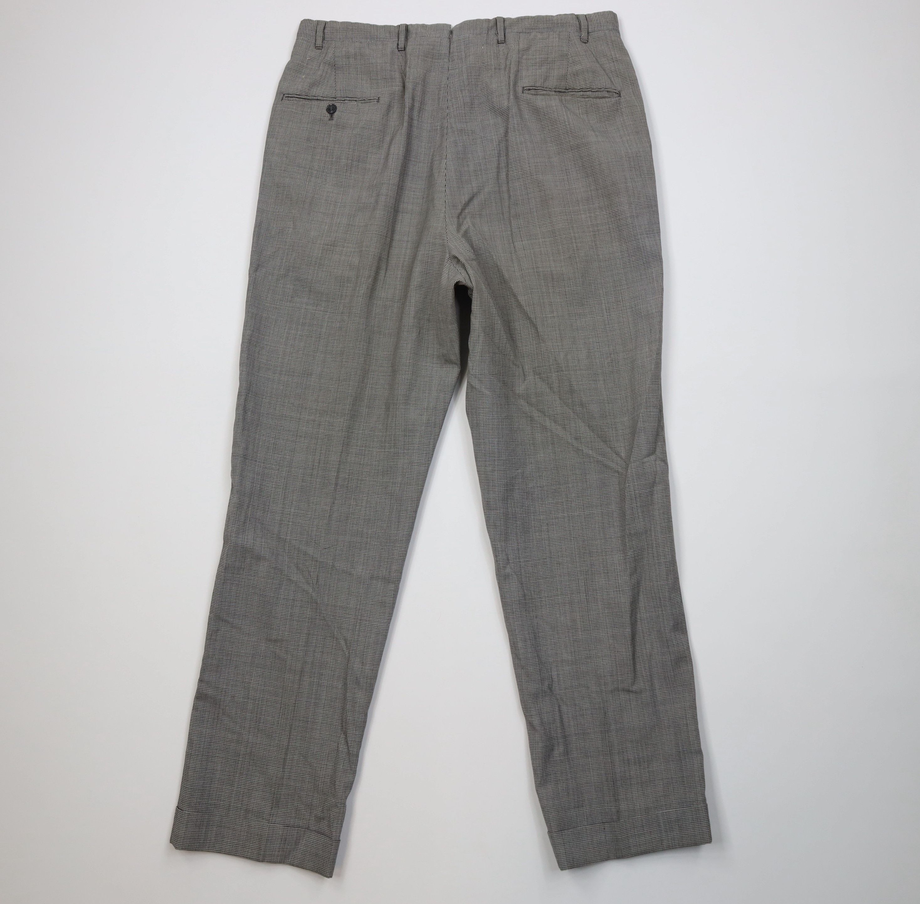 Vintage Vintage 50s Streetwear Wool Houndstooth Chino Pants USA Size US 36 / EU 52 - 10 Thumbnail