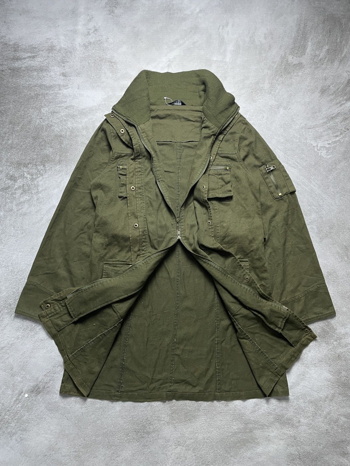14th Addiction × Japanese Brand × Le Grande Bleu (L.G.B.) 2000’s Hucom - Cyber Military Style Jacket Size US M / EU 48-50 / 2 - 1 Thumbnail