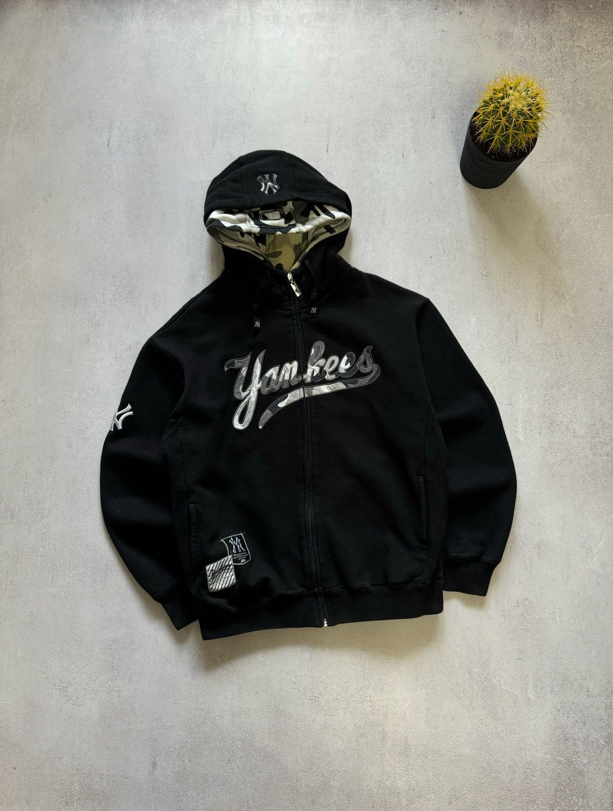 New York Yankees Vintage New York Yankees Hoodie Big Logo Baggy Y2K 90s Size US XS / EU 42 / 0 - 1 Thumbnail