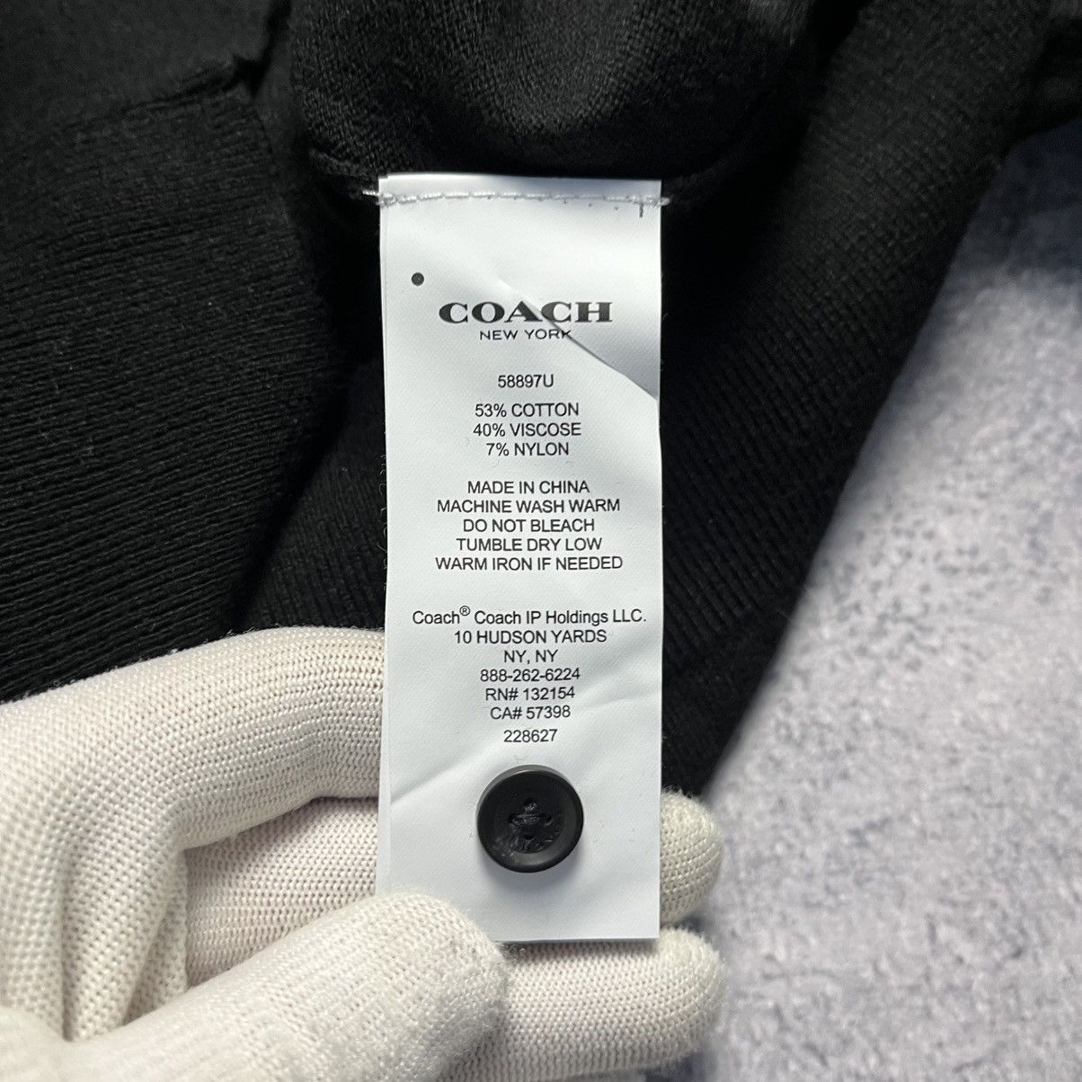 Coach × Designer Coach Black Cardigan Sweater Luxury Designer Size XXS / US 00 / IT 34 - 6 Thumbnail