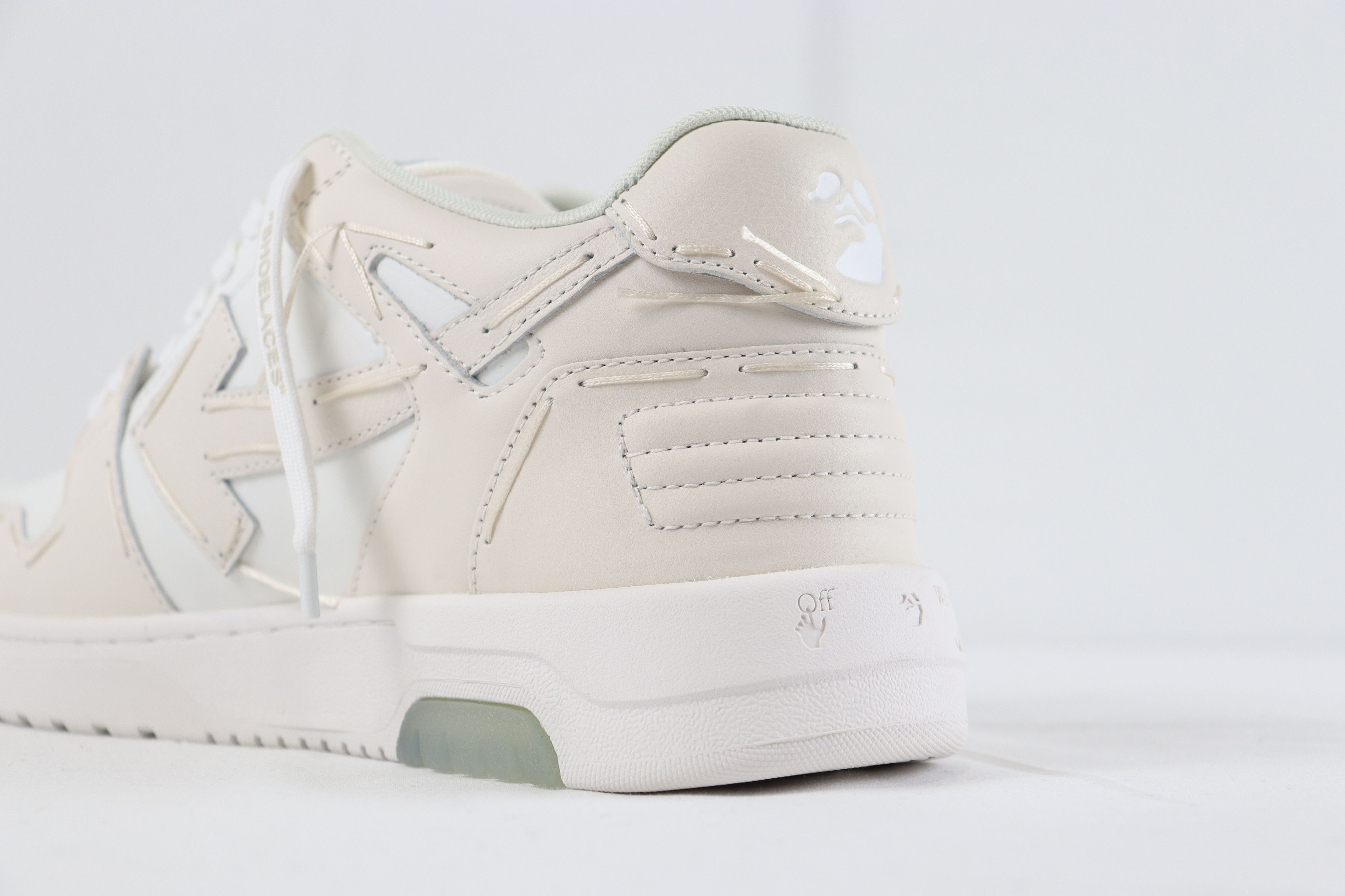 Off-White Sartorial Stitch Out of Office Sneakers OOO Coconut / White Size US 11 / EU 44 - 12 Thumbnail
