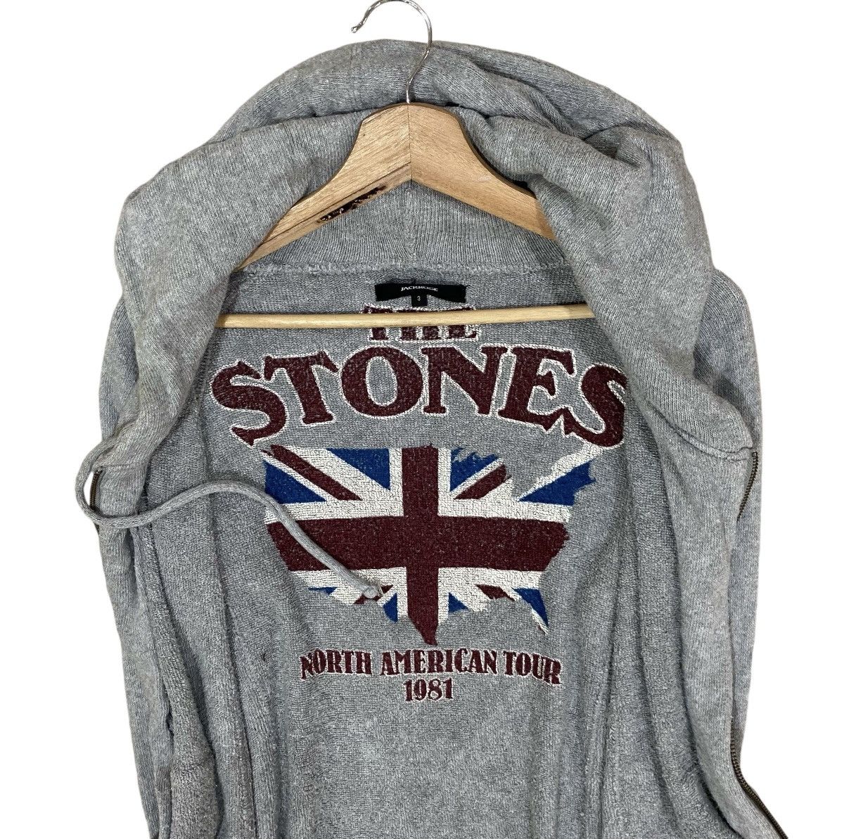 Band Tees × JACKROSE × The Rolling Stones 🔥VTG JACKROSE THE ROLLING STONES AMERICAN TOUR WOOL HOODIE Size US XS / EU 42 / 0 - 4 Thumbnail