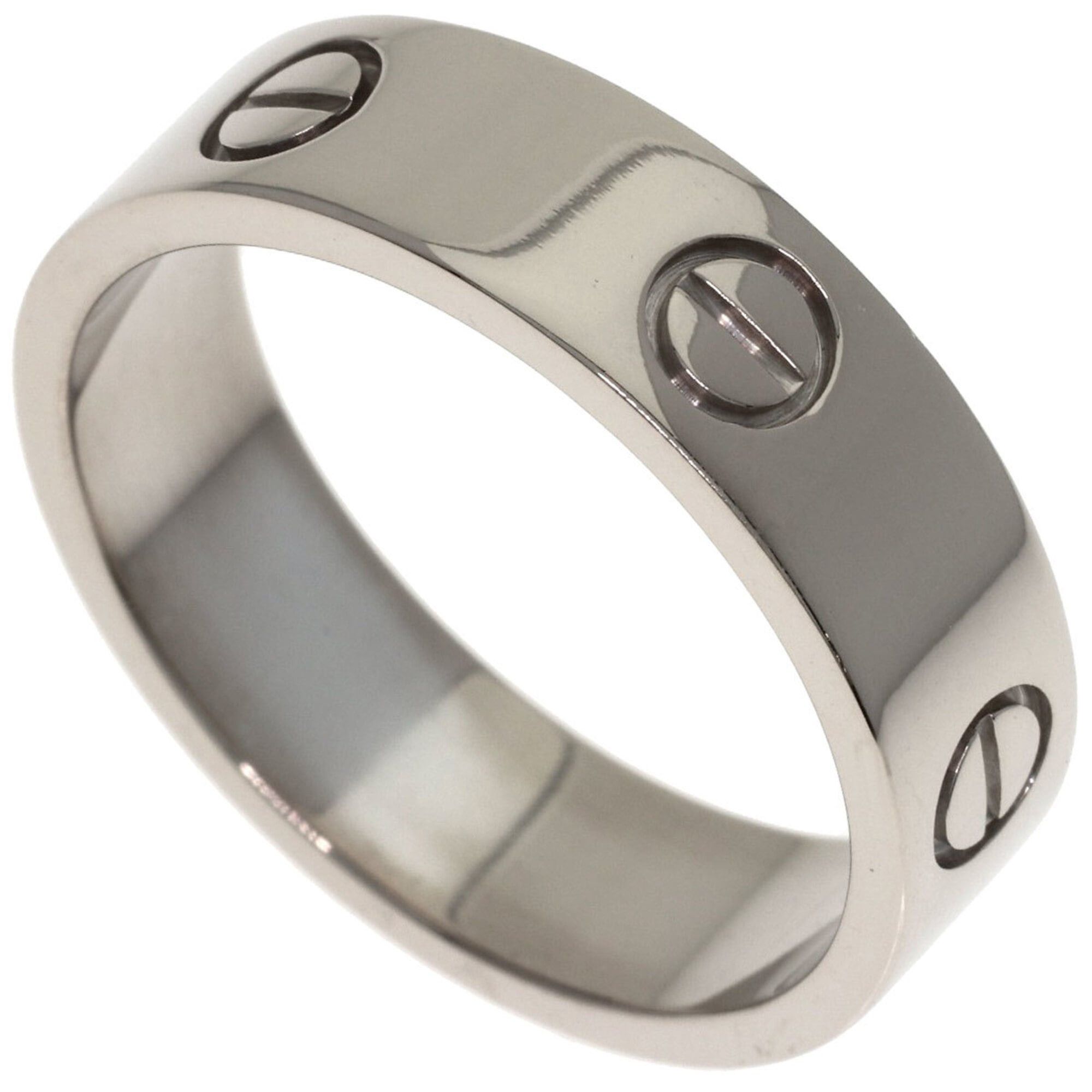 Cartier Cartier Love Ring #61, 18K White Gold, Women's Ring, CARTIER Size ONE SIZE - 1 Thumbnail