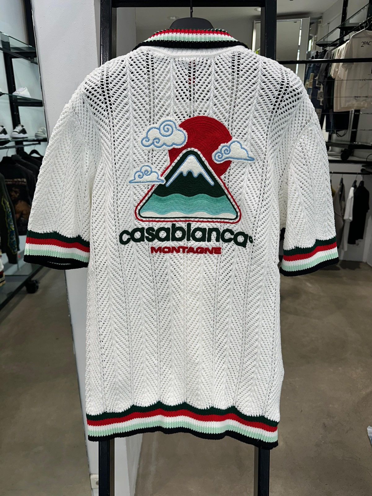 Casablanca CASABLANCA - Cotton Montagne Ondulee Crochet Shirt Size US M / EU 48-50 / 2 - 5 Thumbnail