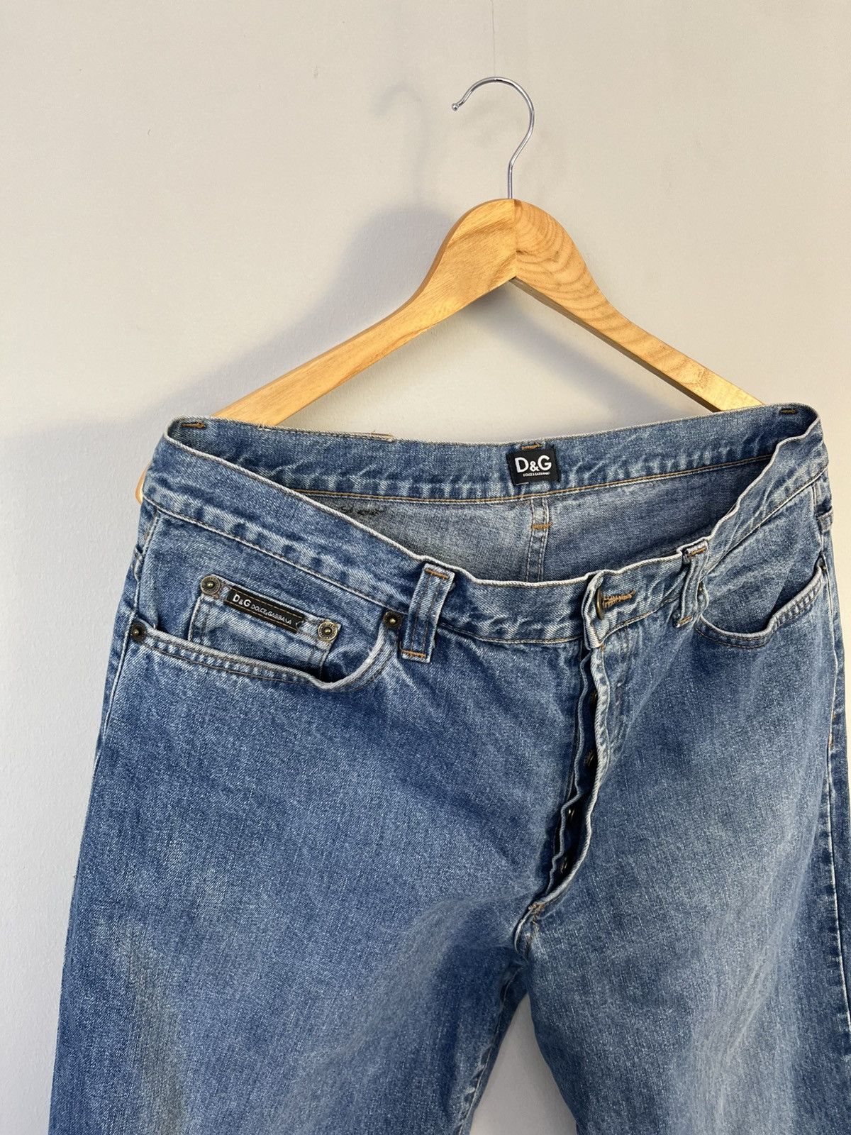Dolce & Gabbana × Vintage Dolce & Gabbana D&G Vintage Y2K Denim Jeans Made in Italy Size US 38 / EU 54 - 3 Thumbnail