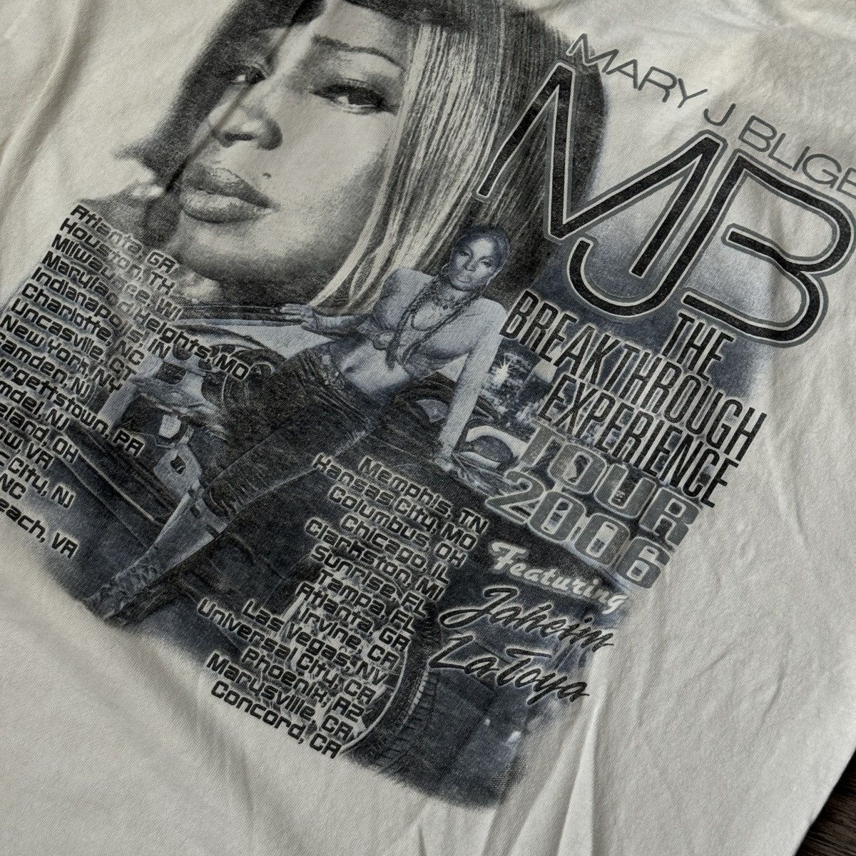 Vintage 2006 Mary J Blige The Breakthrough Experience Tour T shirt 