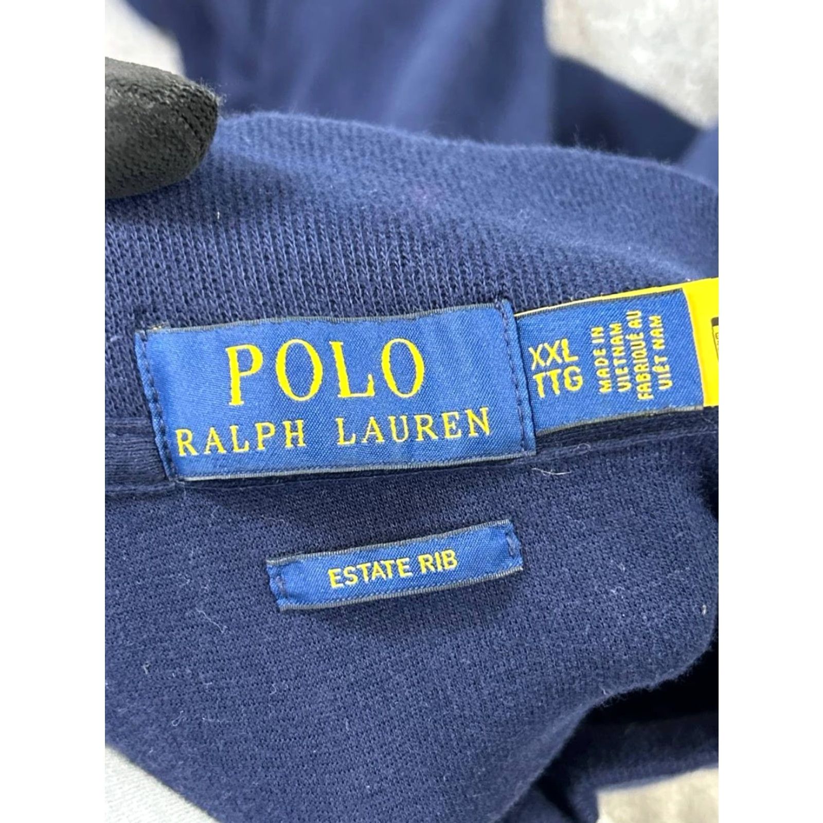 Polo Ralph Lauren Polo Ralph Lauren Sweater Mens 2XL Blue Cotton Quarter Zip Pullover Knit Mock Neck Logo Regular Size Type Sweater Size US XXL / EU 58 / 5 - 3 Thumbnail