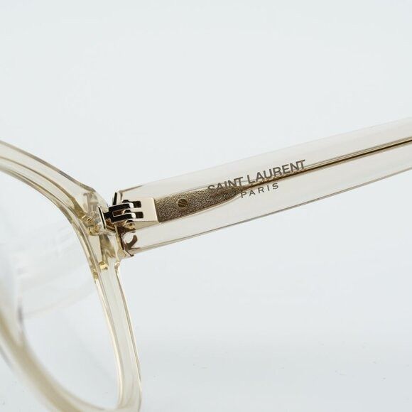 Saint Laurent Paris Saint Laurent SLM97 009 Eyeglasses Transparent Yellow 54mm Size ONE SIZE - 9 Thumbnail