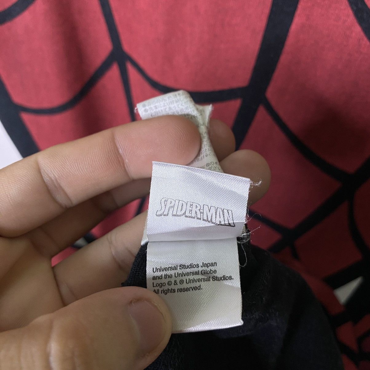 Marvel Comics × Vintage Vintage Y2K Universal Studio Japan x Spiderman Overprint Tee Size US S / EU 44-46 / 1 - 8 Thumbnail