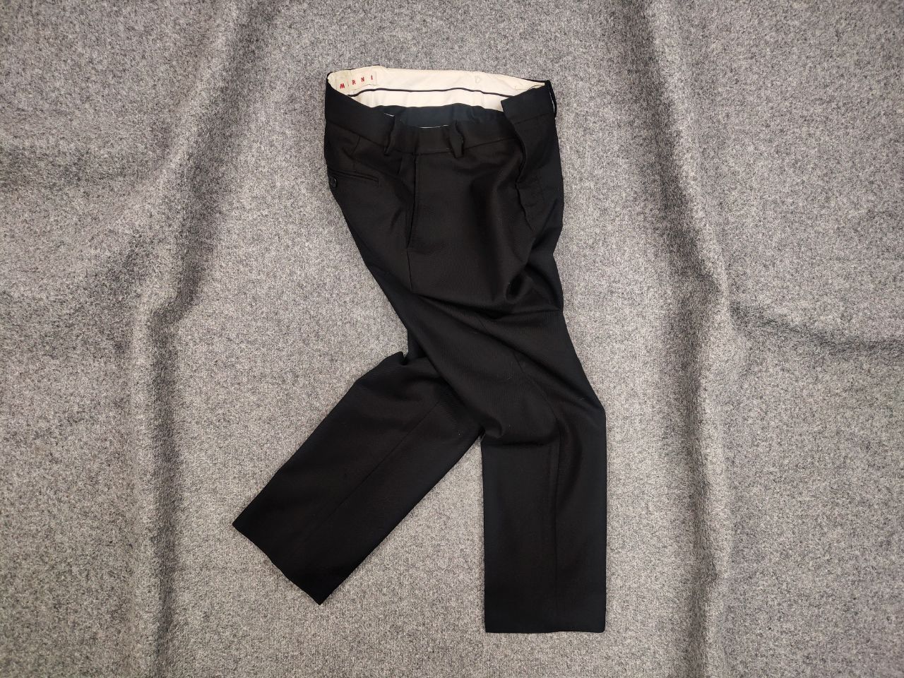 Marni Marni Design Classic Black Wool Trouser Pants Size 27" / US 4 / IT 40 - 1 Thumbnail