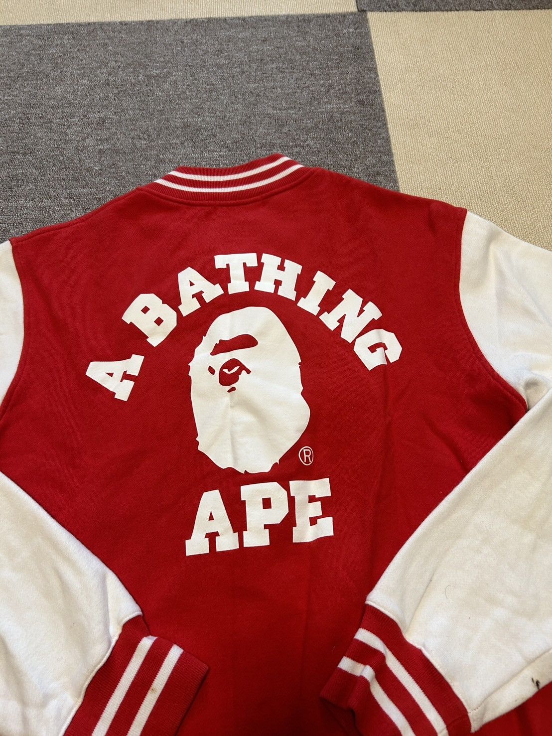 Bape Bape Red College Light Jacket Size US XL / EU 56 / 4 - 13 Thumbnail