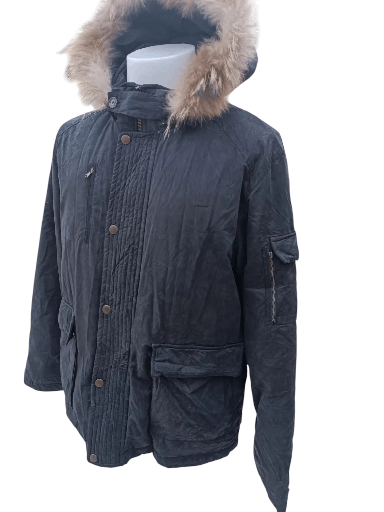 Japanese Brand ASK ENQUIRED FUR HOODIE JACKET FR005 Size US L / EU 52-54 / 3 - 3 Thumbnail