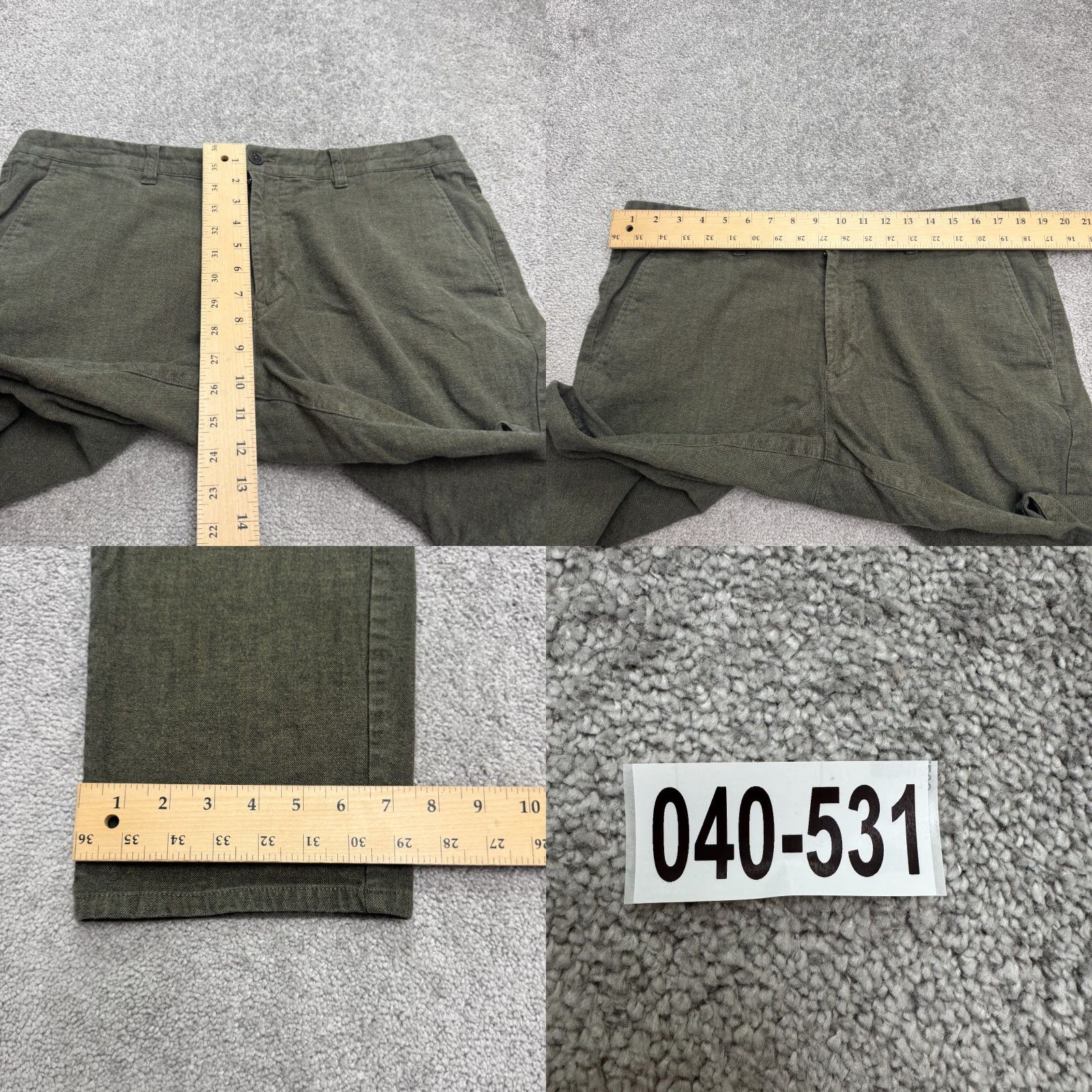 Bonobos Bonobos Slim Straight Leg Chino Pants Mens 36x30 Green Casual Workwear Front Flat Front Pocket Mens Reachable Short Title Adaptation Size US 36 / EU 52 - 9 Thumbnail