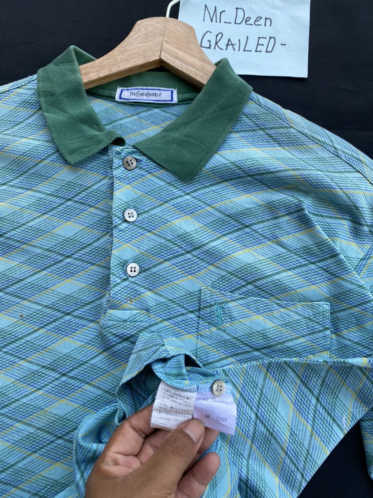 Yves Saint Laurent Rare Vintage 90s Yves Saint Laurent YSL Polo Shirt Size US M / EU 48-50 / 2 - 11 Thumbnail