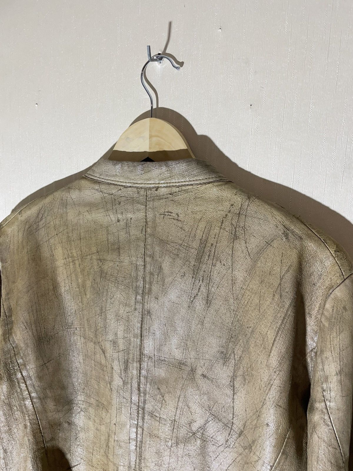 Designer × Diesel Black Gold × Japanese Brand Diesel Black Gold rare leather biker jacket Size US S / EU 44-46 / 1 - 14 Thumbnail