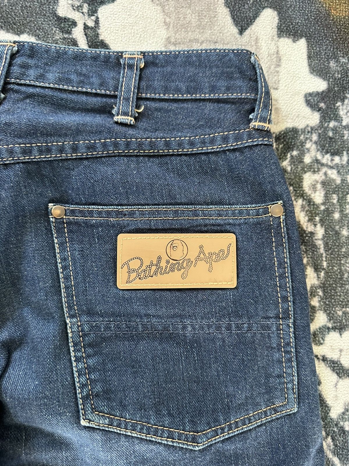 Bape × Nigo 90's Vintage Bape Nigo era wrangler cut denim Size US 28 / EU 44 - 6 Thumbnail