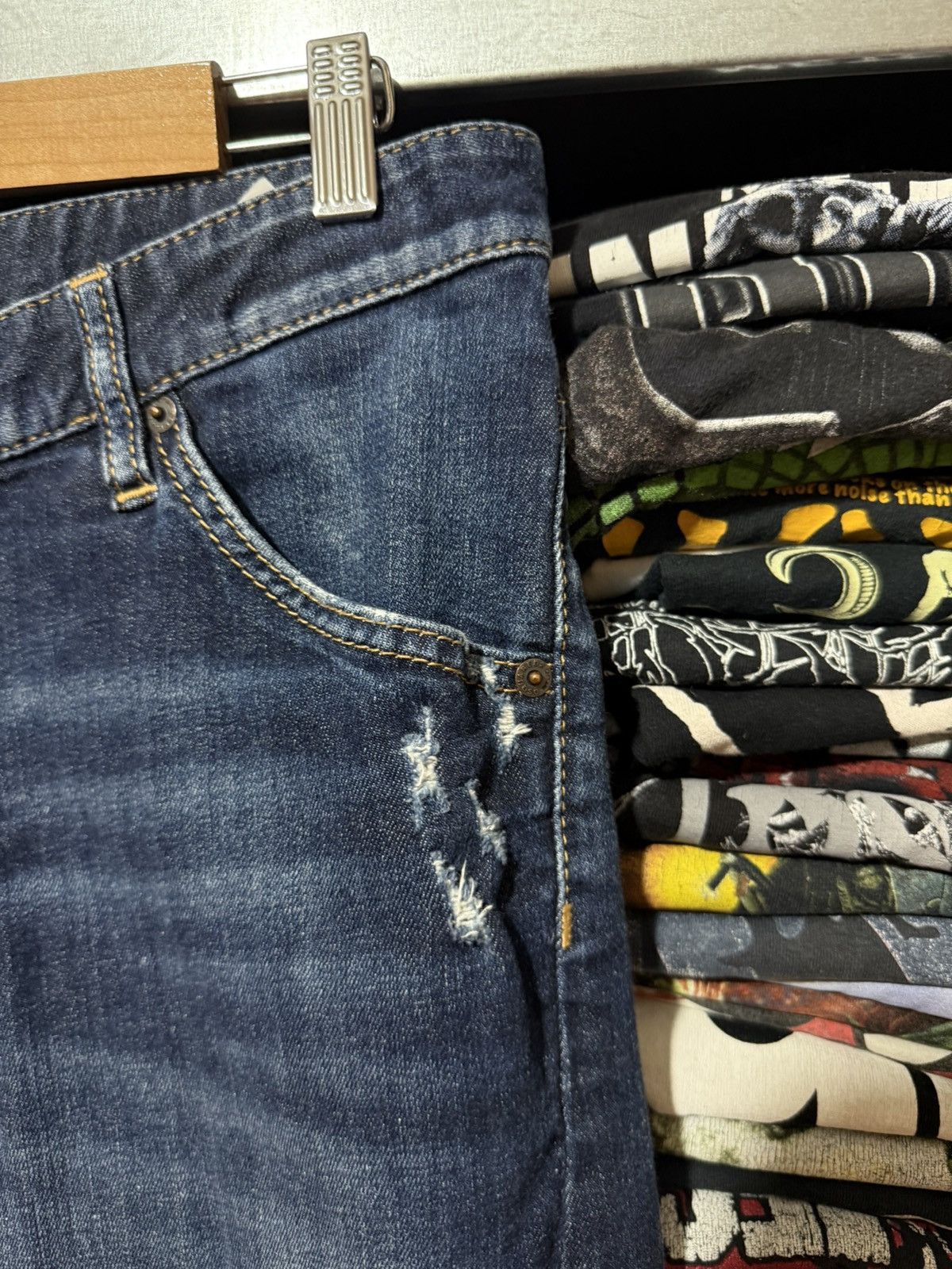 Dsquared2 Rare Luxury Dsquared2 Distressed Thrashed Jeans Y2K Hype 46 Size US 30 / EU 46 - 9 Thumbnail