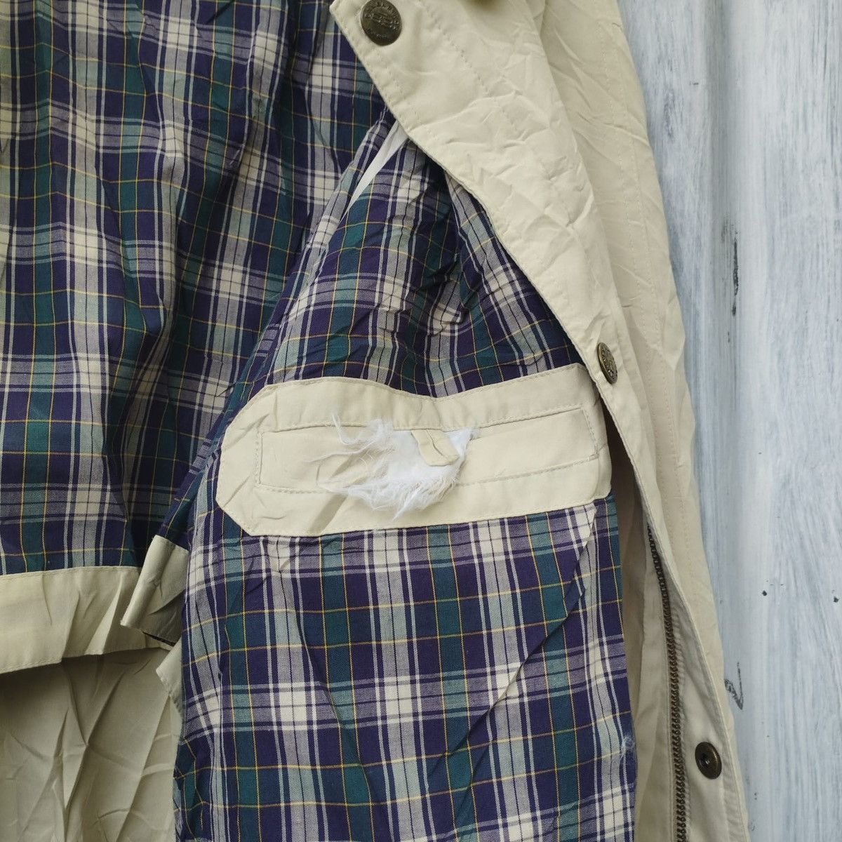 Balenciaga Balenciaga Paris Vintage Plaid-Lined Light Jacket Size US L / EU 52-54 / 3 - 5 Thumbnail