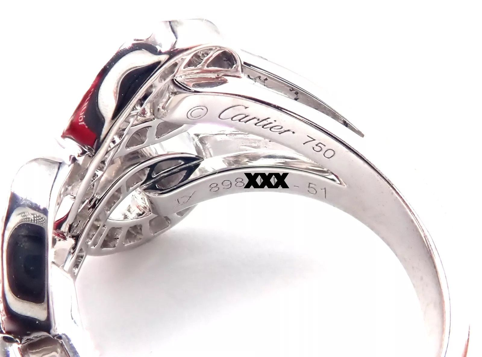 Cartier Cartier Agrafe 18k White Gold Diamond Band Ring Size ONE SIZE - 5 Thumbnail