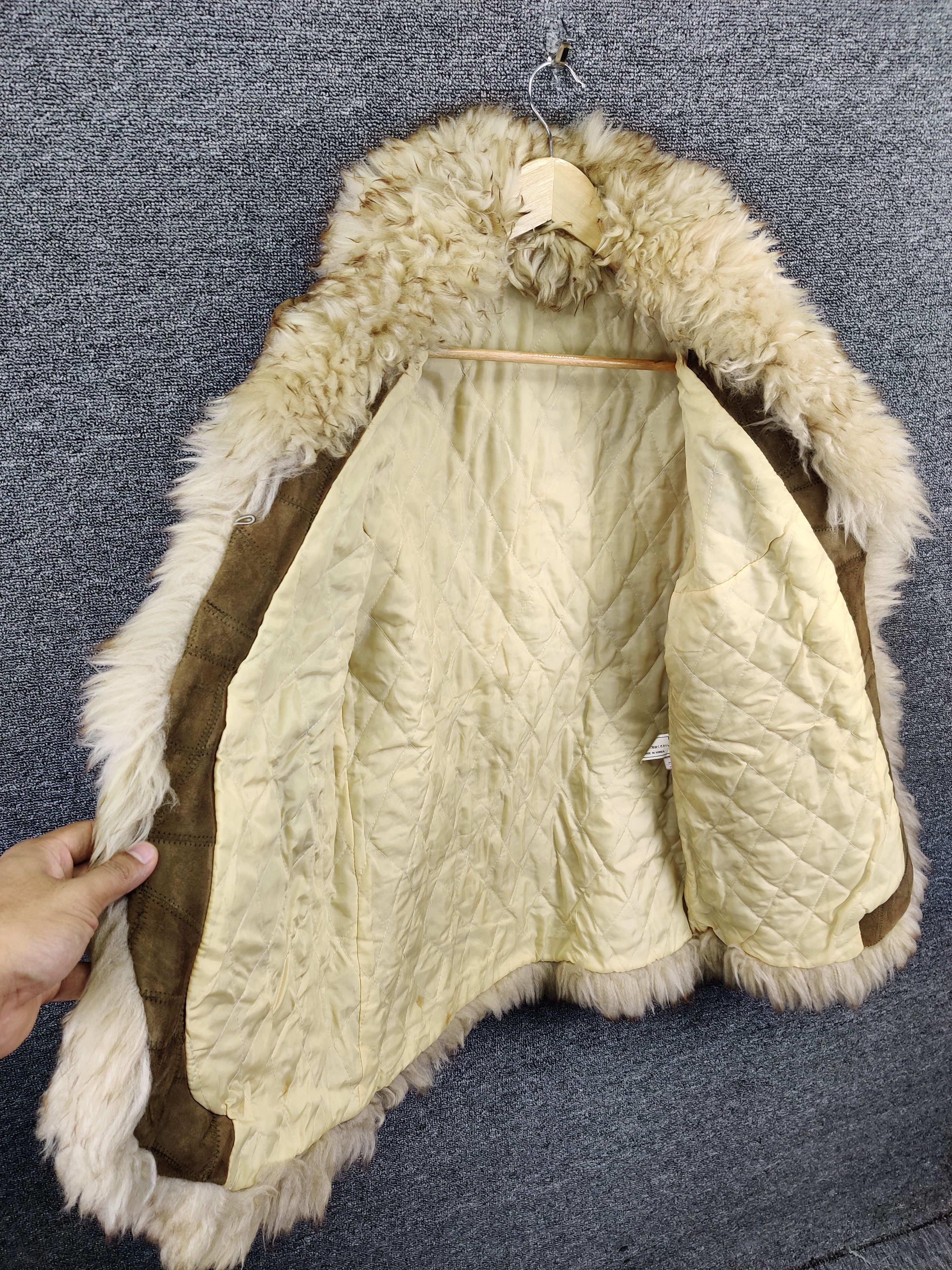 Japanese Brand Vintage Patchwork Mink Fur Blanket Leather Jacket Size US M / EU 48-50 / 2 - 7 Thumbnail