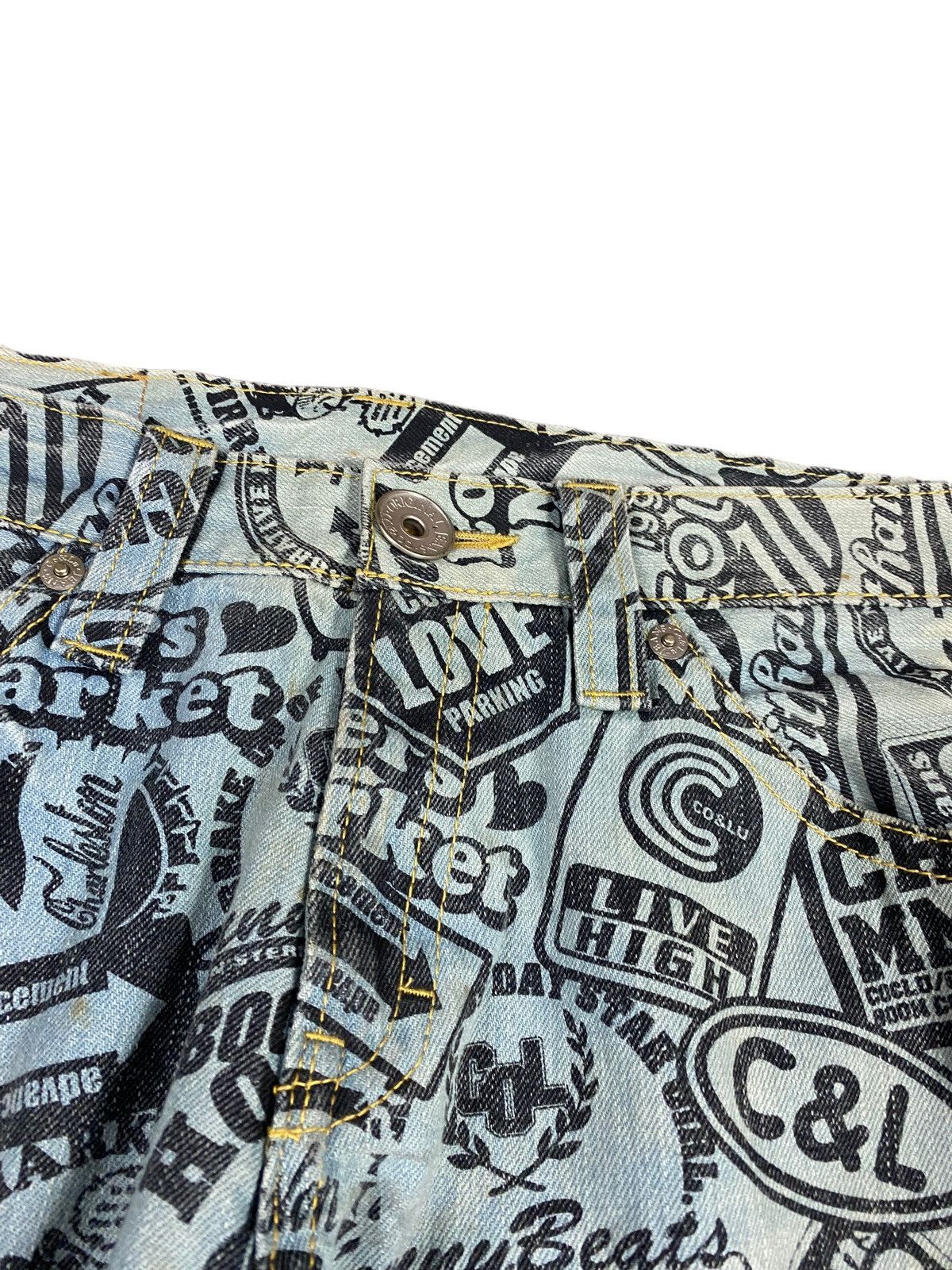 Japanese Brand Japanese brand X co lu co&lu overprint jeans Size US 34 / EU 50 - 8 Thumbnail