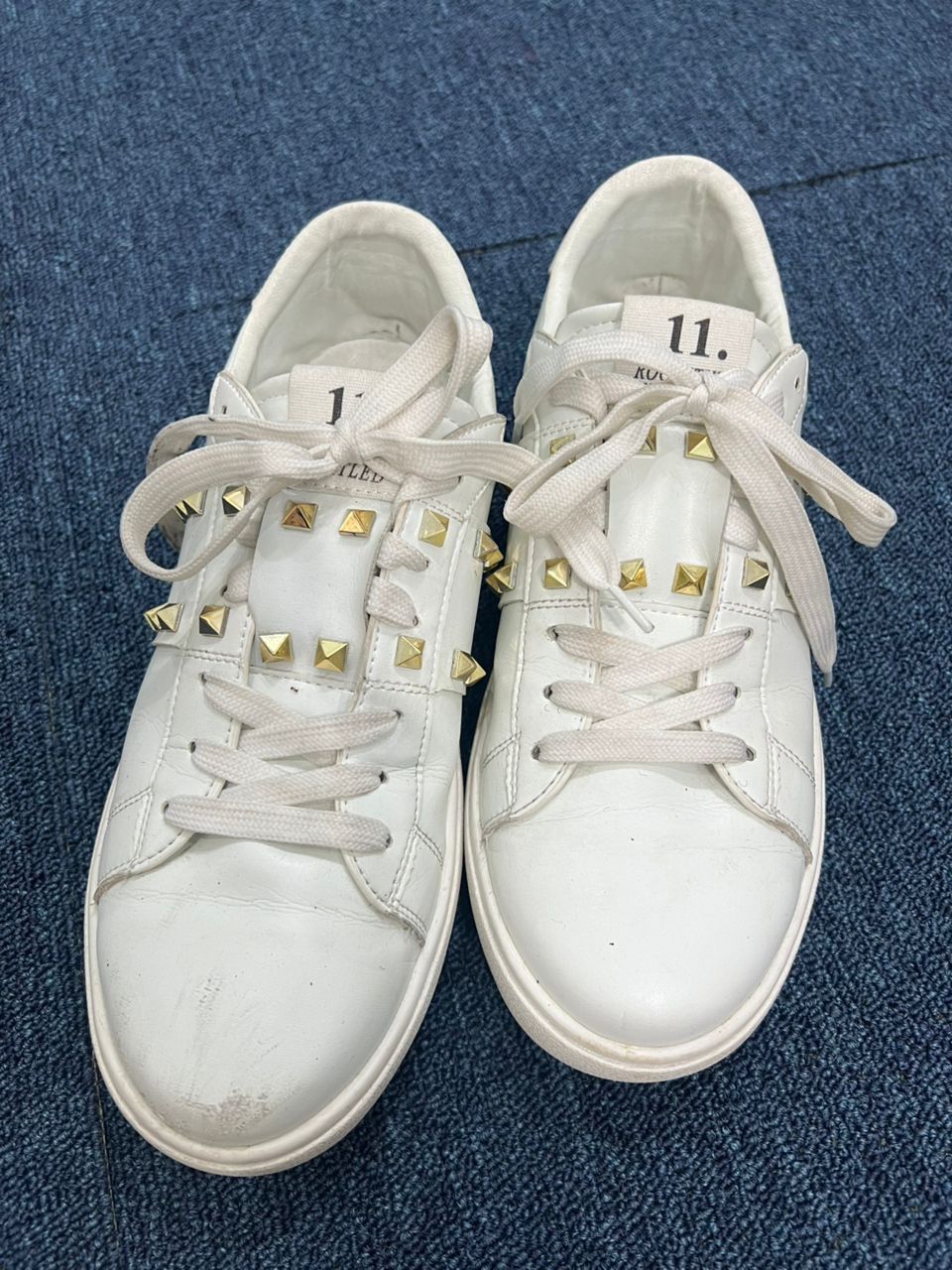 Valentino Valentino Rockstud Untitled White Leather Sneakers UK 6 Size US 6 / EU 39 - 4 Thumbnail