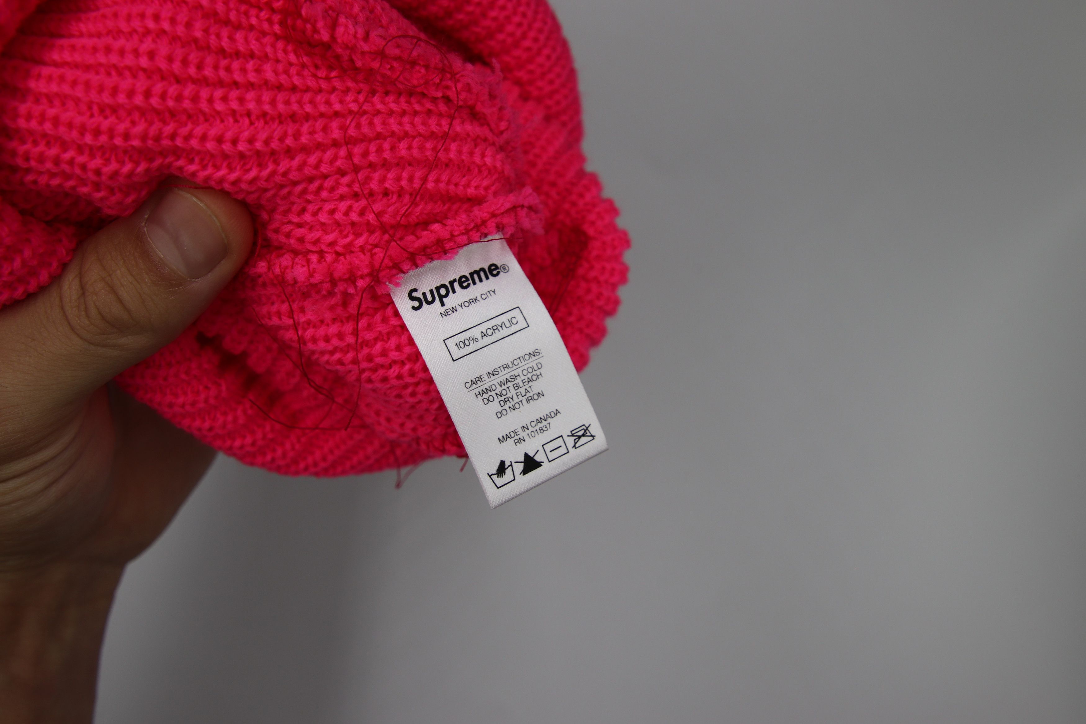 Supreme Defect mixed tissue Supreme Loose Gauge Beanie Pink Size ONE SIZE - 3 Thumbnail