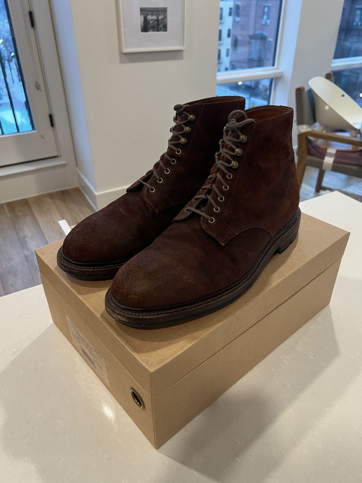 Grant Stone Grant Stone Edward Boot Dark Oak Roughout 11.5E Size US 11.5 / EU 44-45 - 1 Thumbnail