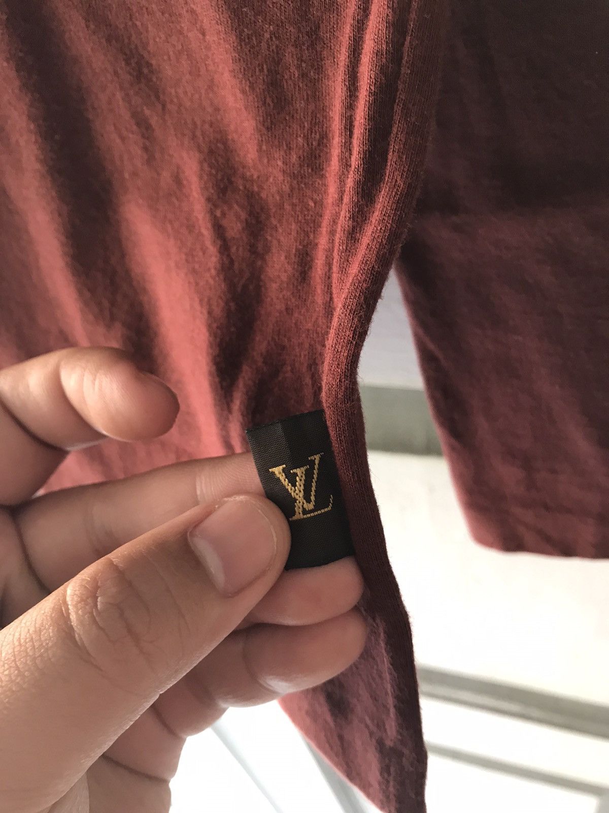 Louis Vuitton × Vintage Louis Vuitton Maroon Longsleeve Size US S / EU 44-46 / 1 - 9 Thumbnail